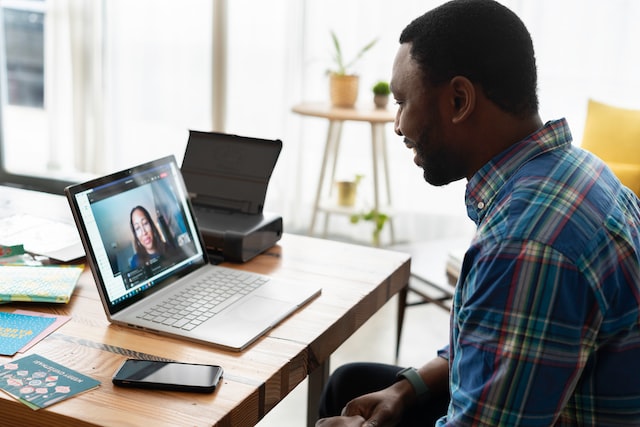 candidate during video interview