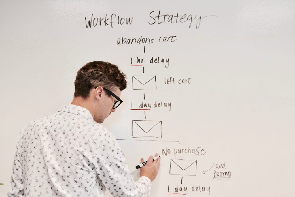 writing on whiteboard